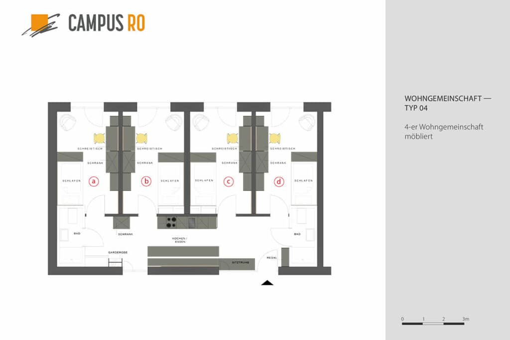 Campusro 4er Wg Typ 04